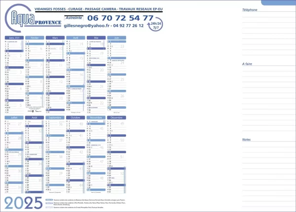 Sous-Mains personnalisés 40 feuilles Bloc-notes