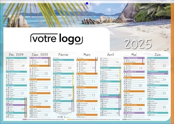 impression calendriers publicitaires personnalisés pour professionnels